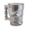 Caneca para Chopp e Cerveja de Vidro Lyor Caveira Rock Style 510ml Fumê - 1