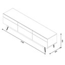 Ver imagem 2 de Rack Bancada Classic 3 Gavetas 2.2 Off White Nature - Imcal