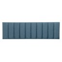 Ver imagem 2 de Cabeceira King Linho Azul Placa Modulada Estofada Ripada Adesiva