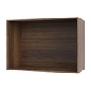 Ver imagem 4 de Maleiro Closet Prime Nogueira sem Porta 0,97 Cm Ponte Solteiro Luciane Móveis.