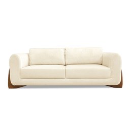 Sofá Jobim 3 Lugares 2,50 Linho Pérola - Lucadi Home - 3
