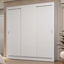Ver imagem 1 de Guarda-roupa Casal 3 Portas de Correr Branco Sublime Madesa Branco