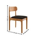 Ver imagem 4 de Conjunto de Mesa de Jantar Vitoria Tampo 120cm Laqueado Canto Moeda com Vidro e 4 Cadeiras Bellini