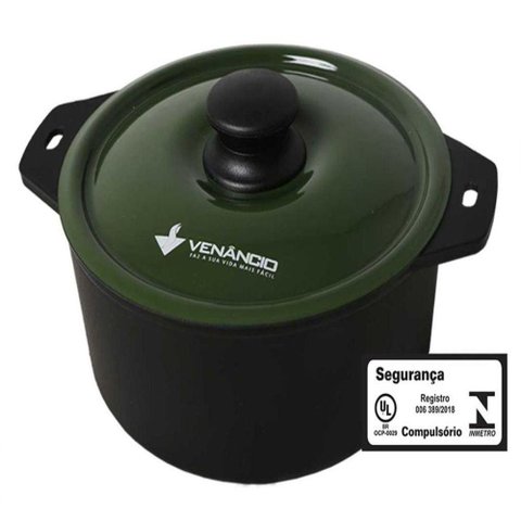 Panela de Ferro Fundido Tampa Verde 320x156 Met. Met. Venâncio