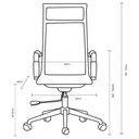 Ver imagem 6 de Cadeira de Escritório Esteirinha Base Cromada com Rodinha Fortt Oslo Preta - Cef03-p