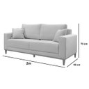 Ver imagem 2 de Sofá Texas 2m Linho