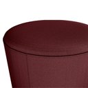 Ver imagem 4 de Puff Redondo Decorativo Copenhage 43x43 Cm Veludo Vermelho Milani Store