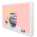 Ver imagem 1 de Quadro Decorativo Arte Sofisticada em Moldura Caixa TaColado Moldura Trad 1cm Branca com Vidro 30 x 