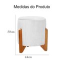 Ver imagem 5 de Poltrona Balanço c/ Puff Melinda Suede Branco
