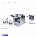 Ver imagem 2 de Moedor de Carne Grande Industrial Gural Bocal 98 Total Inox