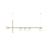Lustre Pendente Hills Bola Globo Dourado 806/5 Spotline - 1