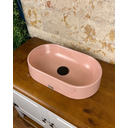 Ver imagem 6 de Cuba Rosa de Apoio Rosé Banheiro Lavabo Pia Sobrepor Oval