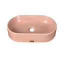 Ver imagem 1 de Cuba Rosa de Apoio Rosé Banheiro Lavabo Pia Sobrepor Oval