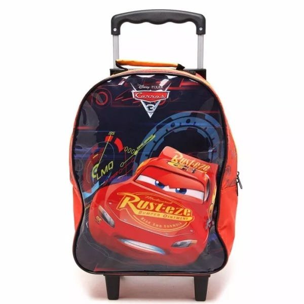 Kit Mochila Carros De Rodinha Original Tamanho Dermiwil - 2