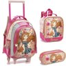 Kit Mochila Infantil Feminina Brenda De Rodinhas - 1