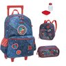 Kit Mochila Escolar Mônica Original Infantil Tam G Pacific - 1