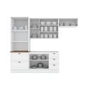 Ver imagem 5 de Cozinha Compacta 04 Peças 100% MDF com Torre Quente 02 Fornos Americana Branco/Nature