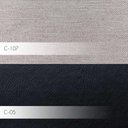 Ver imagem 4 de Kit 2 Poltronas Decorativas Kitana Pés Palito Couro/Linho Preto/Areia - Gran Belo