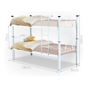 Ver imagem 3 de Beliche Bicama em Aço Acompanha 2 Colchões:cinza