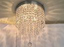 Ver imagem 4 de Lustre Cristal Acrílico Base Redonda Pingente Choice Lumi
