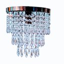 Ver imagem 1 de Lustre Cristal Acrílico Base Redonda Pingente Choice Lumi