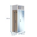 Ver imagem 3 de Organizador com Cabide e Espelho Flow Be Mobiliário