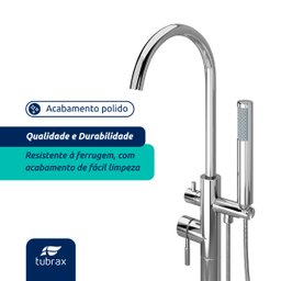 Torneira Misturador Monocomando de Piso para Banheira Maui - Tab0028-c - 5