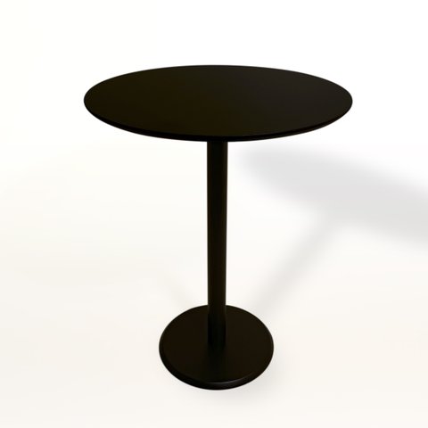 Mesa Lateral Monopé de Laca 40cm - Preto