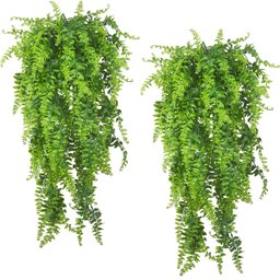 Plantas Artificiais Lorben 2 Unidades Folhagem Verde Decoração - 1 Plantas Artificiais Lorben 2 Unidades Folhagem Verde Decoração - 1