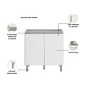 Ver imagem 3 de Balcão de Cozinha 2 Portas sem Tampo 80cm Evidence Poliman Móveis