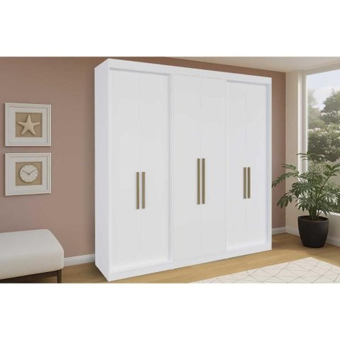 Guarda Roupa Casal 6 Portas e 4 Gavetas Ph 18041 Branco - Herval