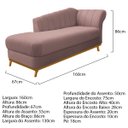 Ver imagem 4 de Kit Diva Recamier Vanessa 160cm Lado Esquerdo e 02 Poltronas Laura Linho - Doce Sonho Móveis RECAMIE