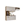 Cozinha Suspensa Espaçosa e Organizada 6 Portas e 1 Gaveta - Freijó/off White - 1