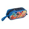 Mochila Carrinho 2339 Dragon Ball Lancheira Estojo Azul - 4