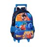 Mochila Carrinho 2339 Dragon Ball Lancheira Estojo Azul - 2