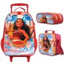 Mochila Com Rodas Moana Infantil Lancheira E Estojo - 1