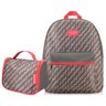 Conjunto de Mochila Com Necessaire City cinza Jacki Design - 1