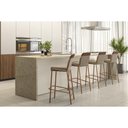 Ver imagem 6 de Banqueta Sala de Jantar Duo 1753 Kit 2 Un Dourado/linho Bamboo/courano Bamboo - Carraro