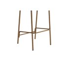 Ver imagem 5 de Banqueta Sala de Jantar Duo 1753 Kit 2 Un Dourado/linho Bamboo/courano Bamboo - Carraro