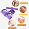 Tapete Yoga com Alça Lilás Extensor Reforçado Elástico - 5