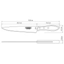 Ver imagem 4 de Faca Tramontina para Carne 8" em Aço Inox e Cabo Maderia Polywood Vermelho