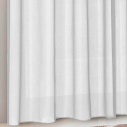 Cortina Pé Direito Duplo Firenze 6,00m x 5,00m Ilhós Cromado - Branco - 3