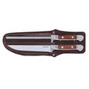 Ver imagem 2 de Kit Conjunto Faca + Chaira com Bainha Churrasco Bianchi 6pol