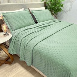 Cobre Leito Percal Toque de Pluma Luar Casal 3 Pçs Tiffany - 2