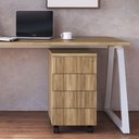 Ver imagem 1 de Mesa Escrivaninha 160cm com Gaveteiro 4 Gavetas Concept Home Office - Ar
