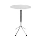 Ver imagem 1 de Mesa Bistrô Alto Cromado com Tampo Branco Redondo Fortmix
