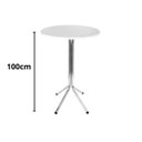 Ver imagem 2 de Mesa Bistrô Alto Cromado com Tampo Branco Redondo Fortmix