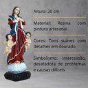 Ver imagem 2 de Imagem Nossa Senhora Desatadora Dos Nós Resina 20 Cm