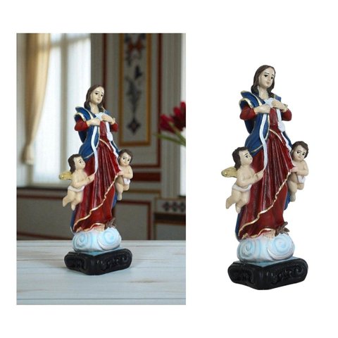 Imagem Nossa Senhora Desatadora Dos Nós Resina 20 Cm