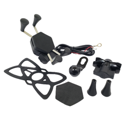 Suporte de Celular para Moto retrovisor com Carregador USB Tipo Aranha - 2